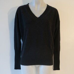 Nili Lotan Black V-Neck Cashmere Sweater, Small, EUC.